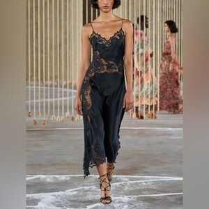 Ulla Johnson black Lucienne Lace Slip Dress sz 4